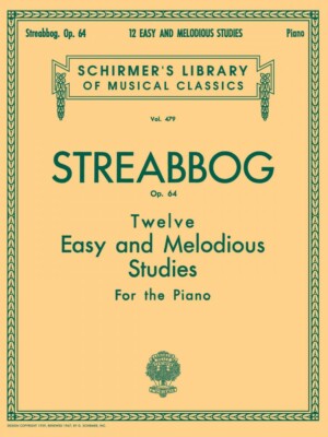 Streabbog - 12 Easy and Melodious Studies Op 64 Grade 2 Piano Book 050255200