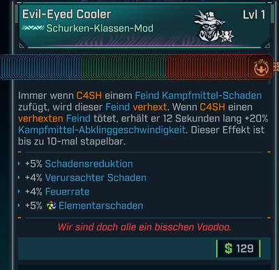 (PC,Xbox,PS) Borderlands 4 - Modded Classmod C4SH all Skills Lvl 1