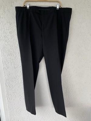 Anzughose, Herren, schwarz, Benvenuto, mit Bundfalte, Größe 30 Modern Mix