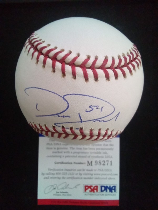 David Riske Autograph Baseball MLB Ball PSA COA CLEVELAND INDIANS BREWERS