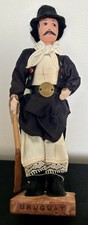 Vintage Uruguay South American Cowboy Morochucos Gaucho Folk Art DOLL Bolas 1960