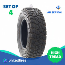 Set Of 4 Used Lt 25575r17 Bfgoodrich Mud-terrain Ta Km2 111108q - 13-1532