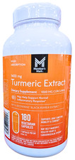 Member's Mark Turmeric Extract Dietary Supplement Capsules 180 Count EXP 08/2027