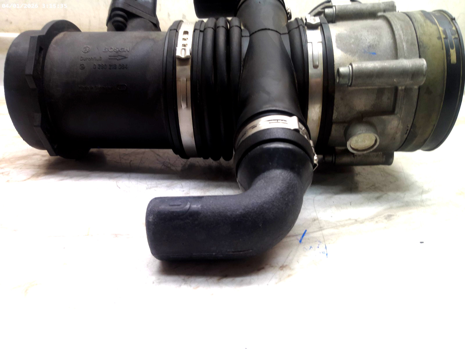 0280750101 04-08 4.2L MASERATI QUATTROPORTE THROTTLE BODY w/ MAF Intake Pipe