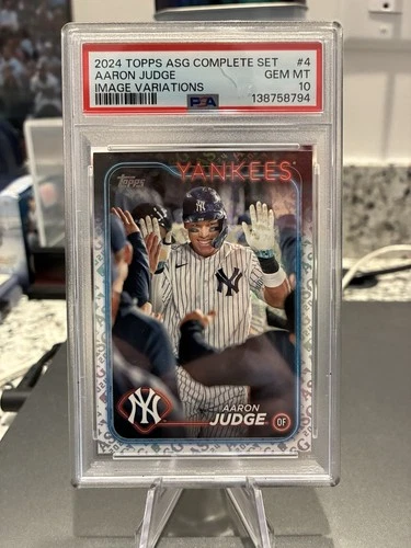 2024 Topps All Star Game Complete Set Aaron Judge Image Variation PSA 10