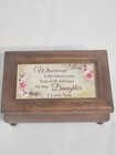 The Bradford Exchange Daughter, You Are Loved Wooden Music Box 4.25"W x 6" L — photo 1