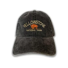 Yellowstone National Park Embroidered Cap hat baseball hat travel hat roadtrip