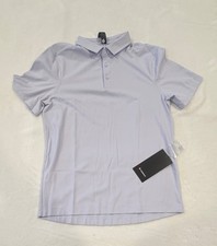 Lululemon Mens ShowZero SlimFit Polo Shirt Sz M ATRU SRNB Blue
