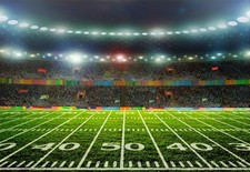 Football Backdrop 10x8ft Filed Photo Sport Stadium Happy Birthday Themed Party