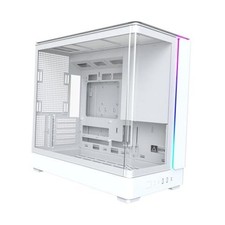 King 15 Panoramic Micro-ATX PC Case, Dual-Chamber White King15