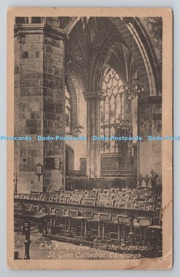 R799408 Edinburgh St Giles Cathedral The King Pew From the Transept Valentine Se