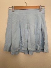 Wild Fable Tennis Mini A-Line Pleated LIGHT BLUE Skirt, Size X SMALL