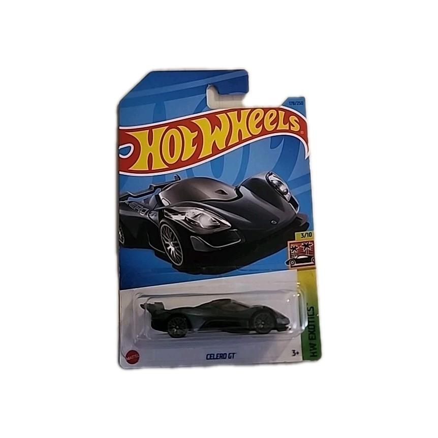 Hot Wheels Celero GT Black #178 - 2023 HW Exotics 3/10