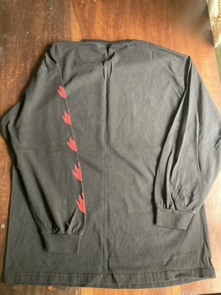 黑色标签长袖男式大号 Lucero Grosso Hassan Thrasher 朋克冬季 — 第 3/4 张图片