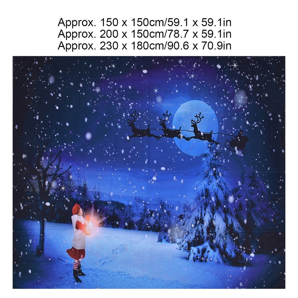 Christmas Tapestry Xmas Tree Santa Claus Pattern Wall Hanging Carpet ...