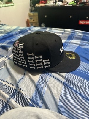 Supreme New Era Black 7 3/4 NEW | eBay