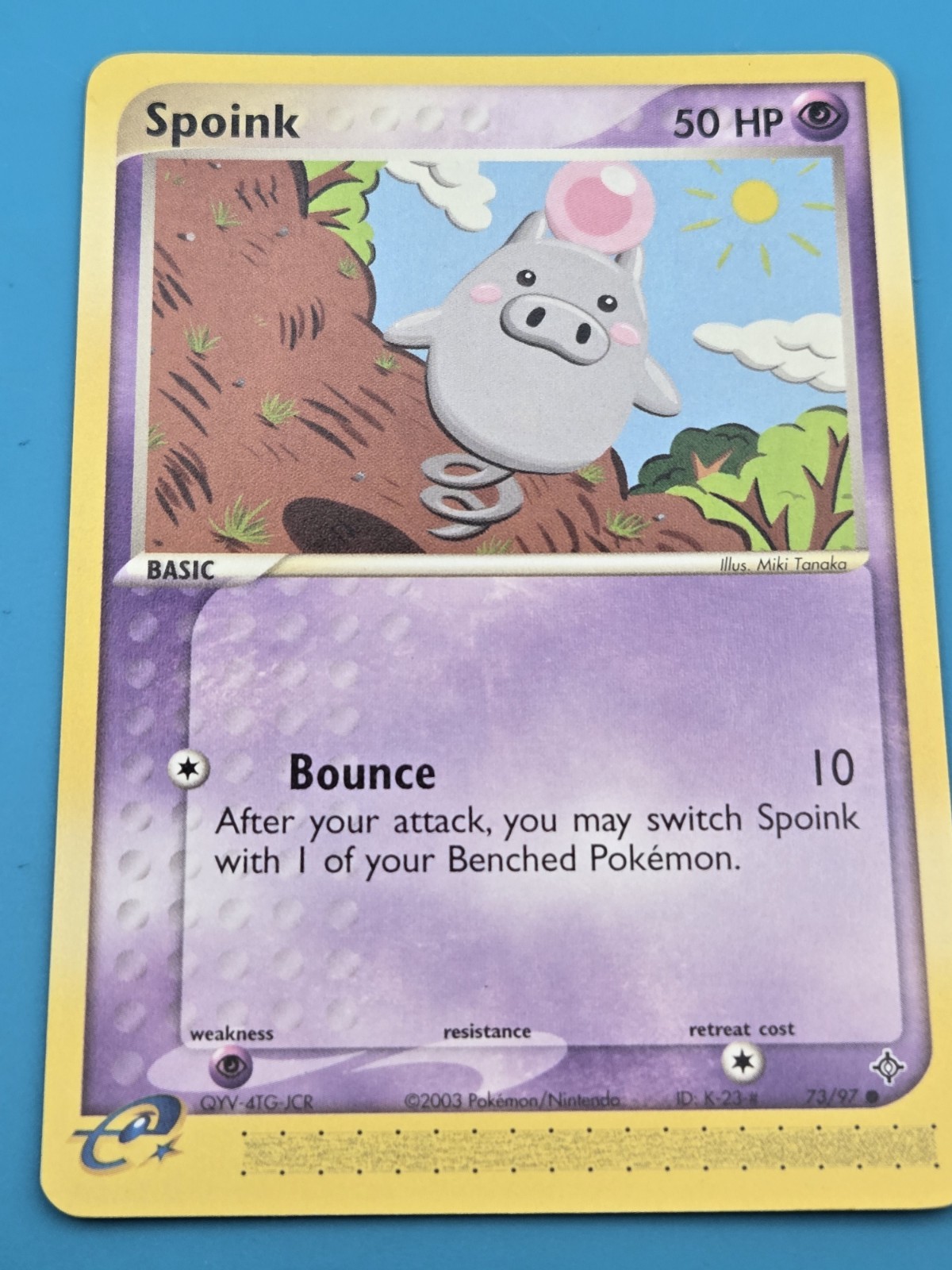 Spoink 73/97 EX Dragon - Common Pokemon Card - NM