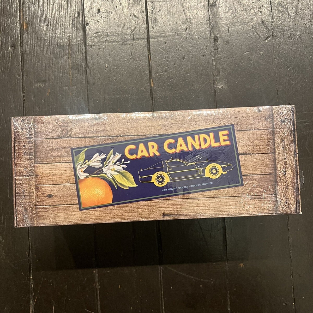 HUF X LARRY JUNE CORVETTE CANDLE (SCENTED) ORANGE CAR CANDLE *SOLD