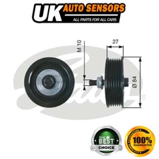 Fits Toyota Yaris 1.0 1.3 Gates Drive Belt Deflection Guide Pulley -3871