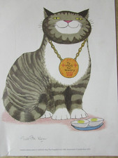 LIMITED EDITION PRINT OF MOG THE FORGETFUL CAT 