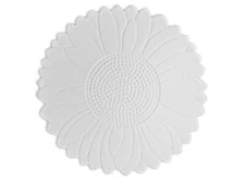 6 Pack - BISQUE IMPORTS Large Sunflower Plate  - Ready to Paint 11"