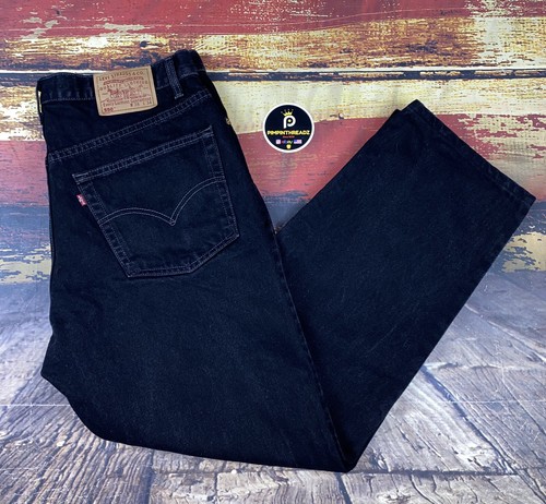 Vtg 90s Levis 550 Black Denim Jeans 