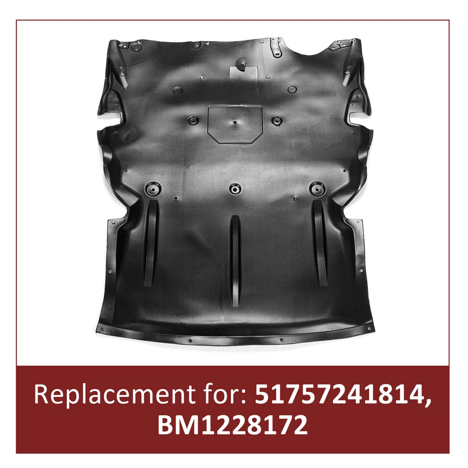 Front Engine Splash Shield For 2012-2016 BMW 328i 2012-2018 320i #51757241814 - Image 2 of 4