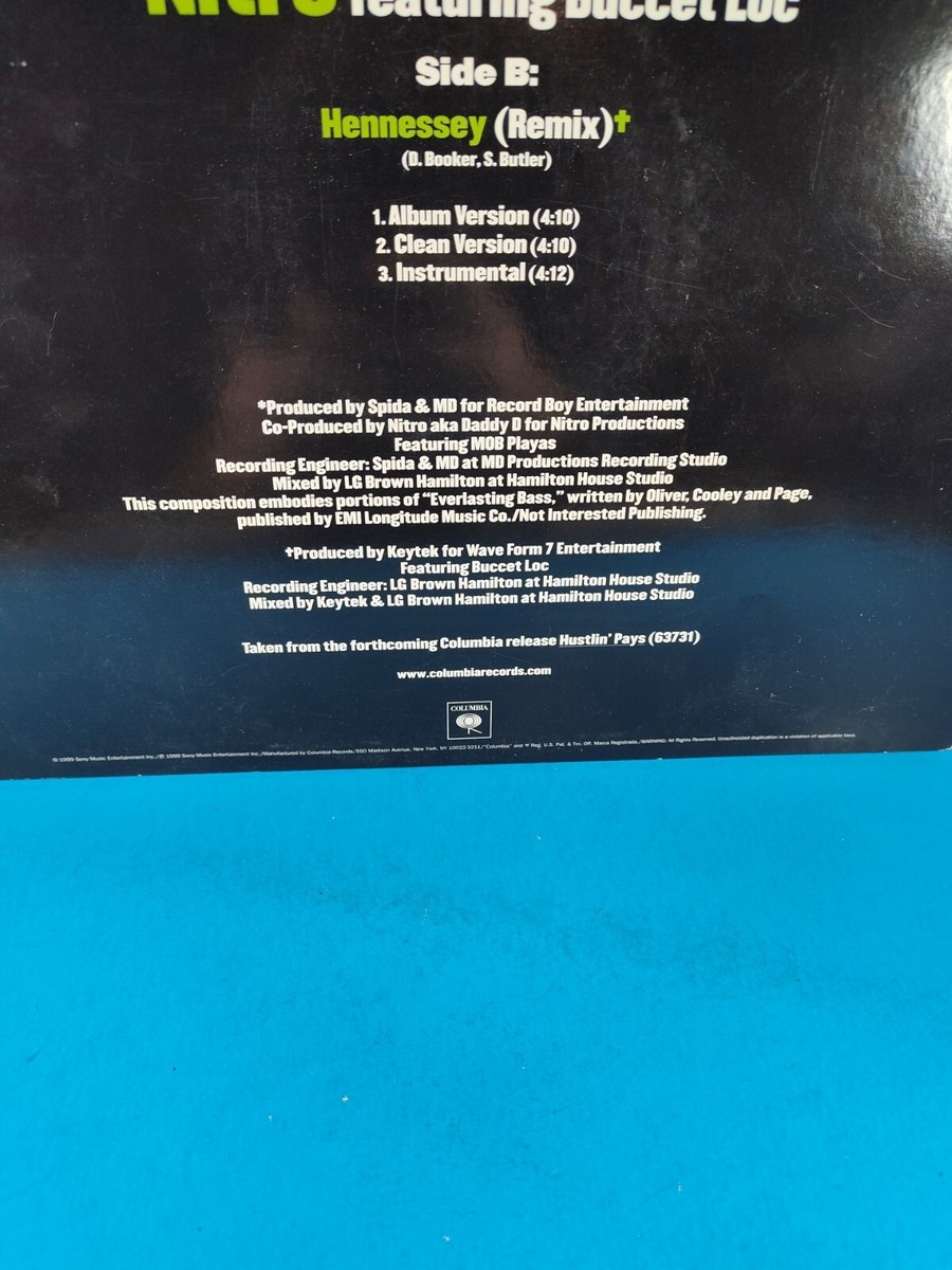 Mr. Nitro - Do The Damn Thang! Hennessey Remix - Vinyl Record