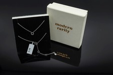 John Lewis Hexagon Diamond Chain Necklace, Silver, Price tag £170