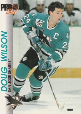Pro Set 1992 NHL Card San Jose Sharks #165 Doug Wilson 