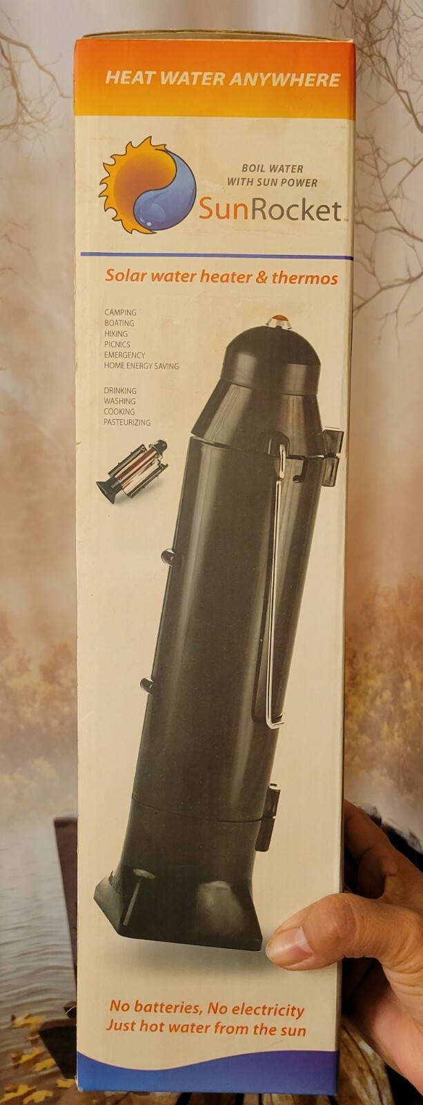 Sun Rocket Solar Water Heater u0026amp; Thermos | eBay