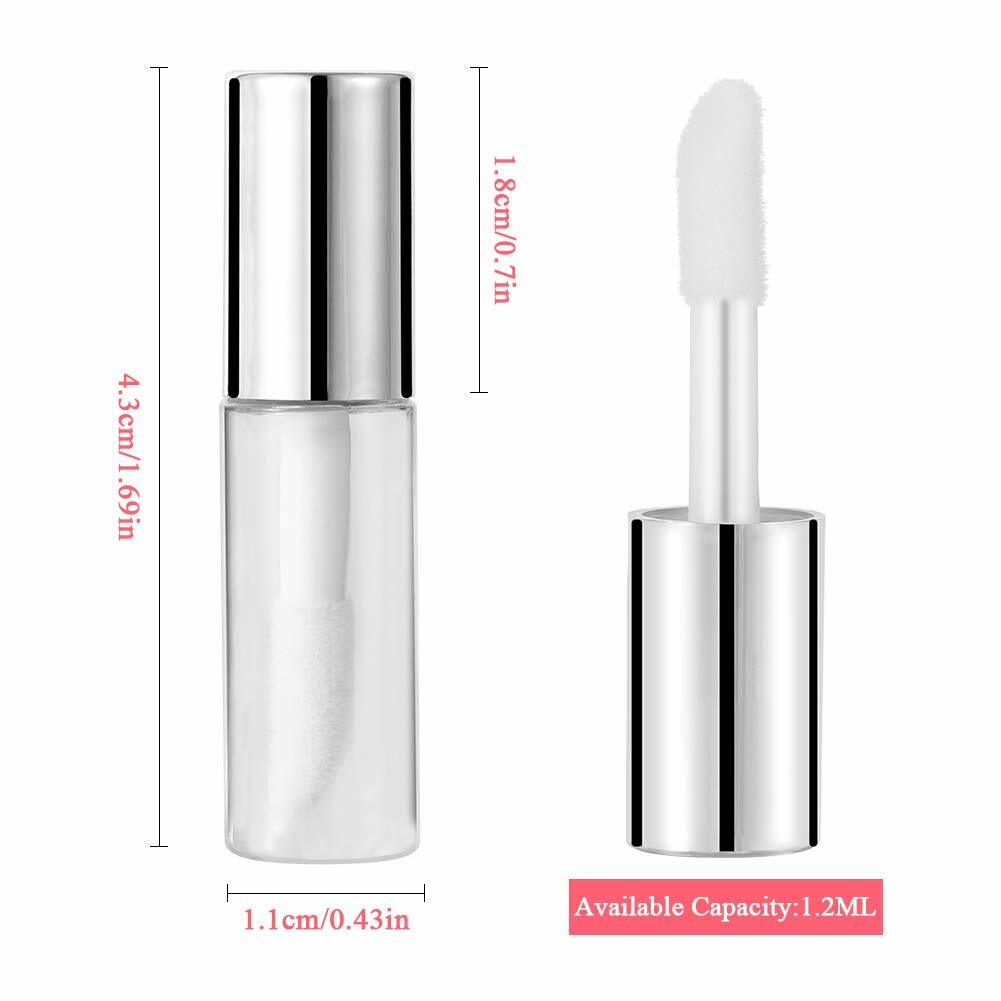 New 5100pcs 1ml pretty Empty clear lip gloss tube lip balm bottle with