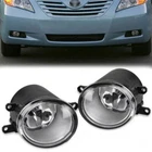 Pair Fog Light Lamp Assembly For Toyota Avalon Camry Highlander Prius RAV4 Lexus