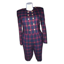 JH Collectibles 100 Pure Wool 2PCS Blazer Pants Suit, Size 12