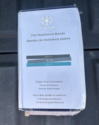 Gaiam Flat Resistance Bands - Target, Tone and Strengthen! Workout Bands