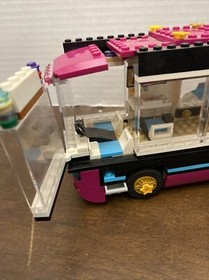 Lego Friends Pop Star Tour Bus 41106 Incomplete Set No Box Or Book 2 Minifigs