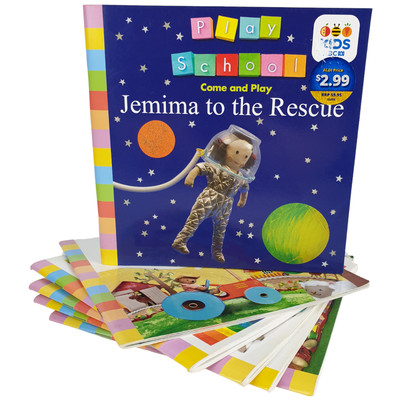 ABC Play School Come & Play Book Set of 6 Humpty Jemima Alphabet 2009/13 Aus PB