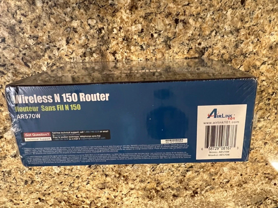 Wireless N 150 Home Router AirLink 101 AR570W 150Mbps NOS SEALED BOX - Image 3 of 4