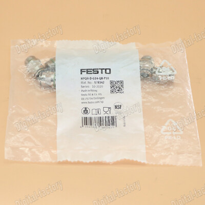 NPQH D G14 Q8 P10 | Festo NPQH Series, 578342, Male, 1/4 in, G | RS