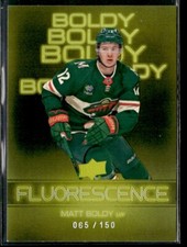 2022-23 Upper Deck Fluorescence GOLD Matt Boldy Rookie /150 #F-26
