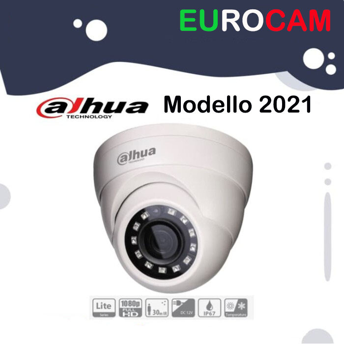 Dahua Dome Eyeball 2MP IR 20m - Videosorveglianza Professionale 4-in-1