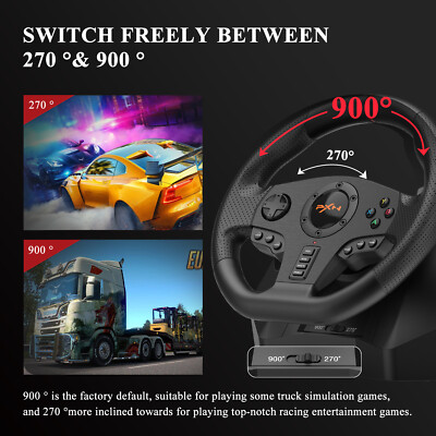 PXN V900 Gaming Steering Wheel 270°/900° With Pedals For PC PS3