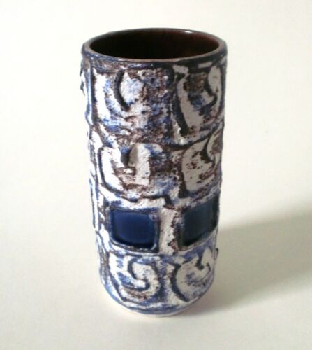 Vase céramique années 60 Schlossberg 15 cm « Capri » Welling céramique ouest-allemande céramique  - Photo 1/4