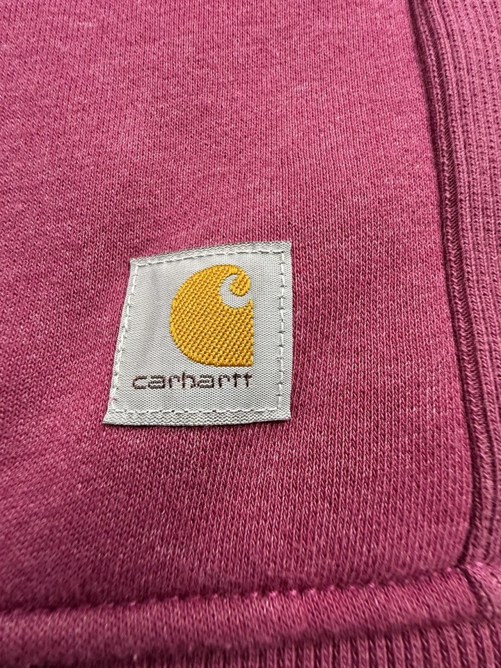 Sudadera Carhartt Calce Relajado Cuello Redondo Rosa Manga Deletreada Logo Mujer 4-6 S Foto 4 de 4