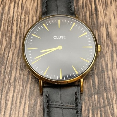 CLUSE LA BOHEME Black Dial, Italian Leather Band, New Battery