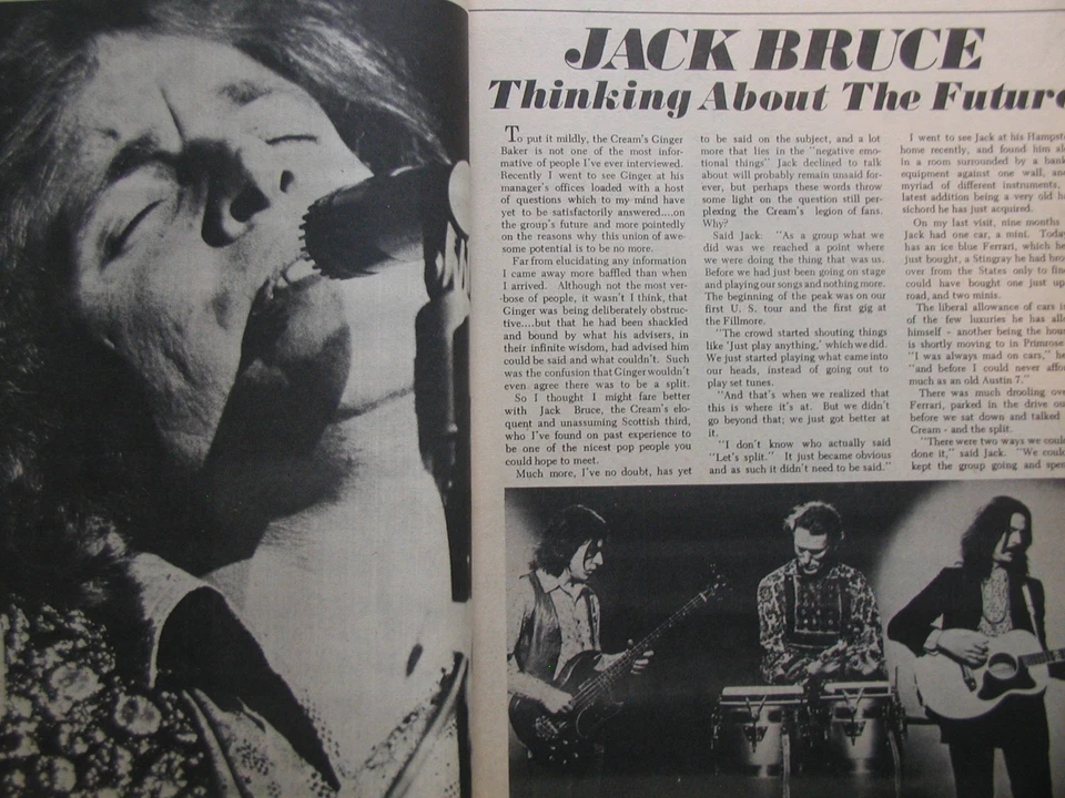 Hit Parader Magazine. April 1969. Beatles, Cream, Neil Young, Hendrix, Sly Stone - Image 4 of 4