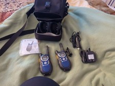 Pair/Lot x2 Motorola Talkabout T6530 Walkie-Talkies Charge Dock Storage Case