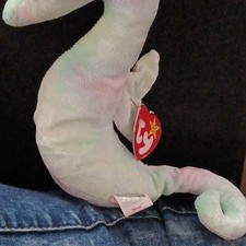 Ty Beanie Babies Neon Seahorse Plush 1999 with Tag, Ages 3-7 Years