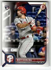2022 Bowman Matt Vierling #89 Philadelphia Phillies ROOKIE CARD BEAUTY!. rookie card picture