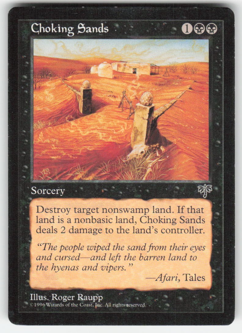 1996 Choking Sands Mirage MTG